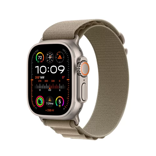 Часы Apple Watch Ultra 2 (2024) GPS + Cellular 49mm, Natural Titanium Case, Alpine Loop (Tan) L